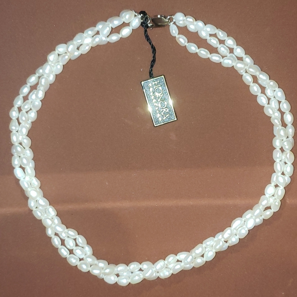 Honora Collection Freshwater Pearls Twist Necklace